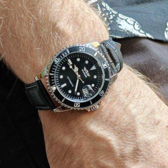 Часы мужские механические наручные Winner Basel Deluxe (2 ремешка) Винница - изображение 7