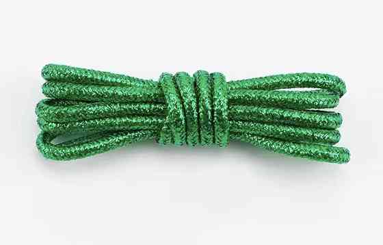Шнурки блестящие глиттерные Зеленый Смела