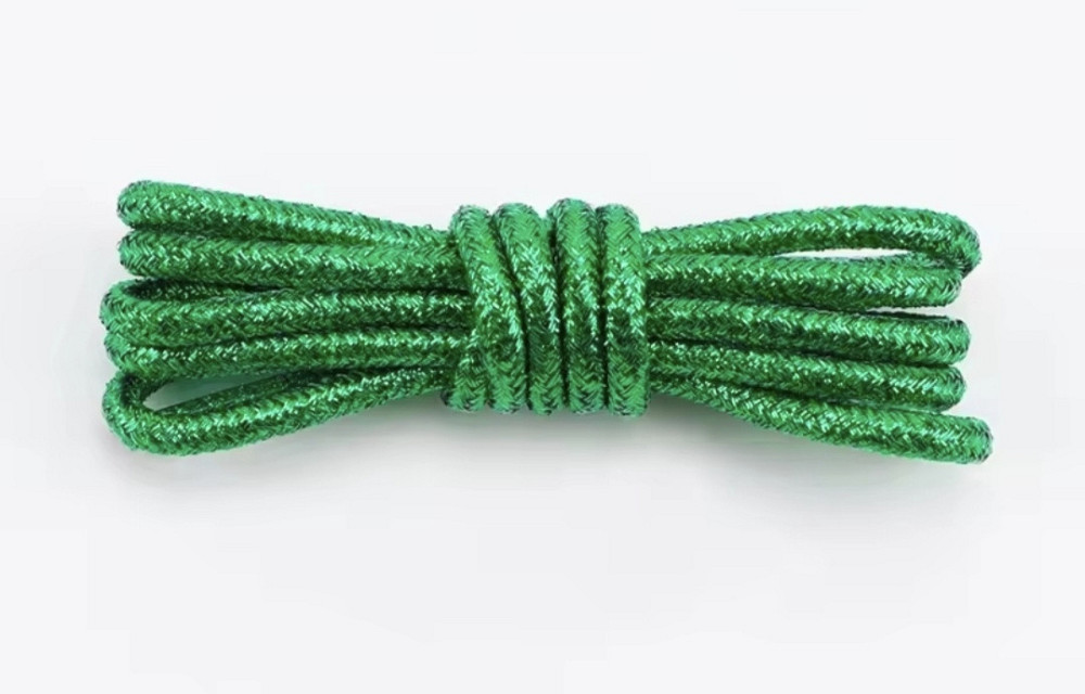 Шнурки блестящие глиттерные Зеленый Смела - изображение 1