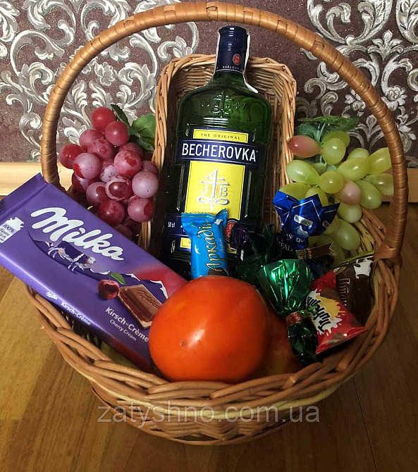 Кошик плетений подарунковий новорічний Київ - фото 9