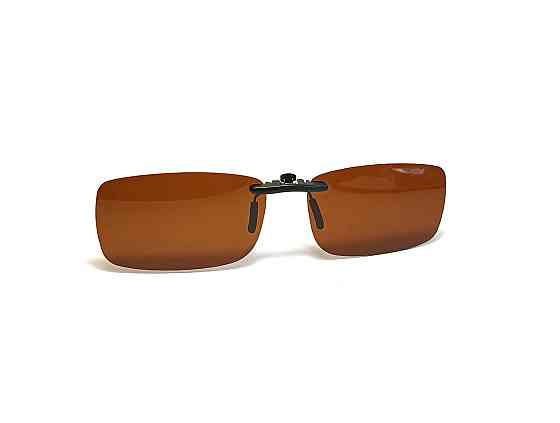 Клипсы для очков солнцезащитные коричневые Polarized Киев
