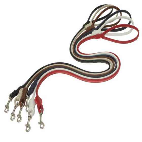 65326 Повідець 13мм "ПРЕМІУМ" шкіряний круглий 1.5м Бежевий Вінниця