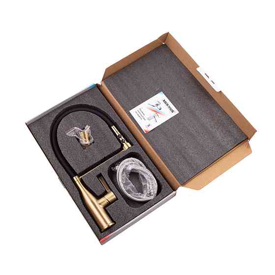 Змішувач для кухні Mixxus Premium Summer 017 BRUSHED GOLD REFL.BLACK   ( MI6964 ) 22465 Харків