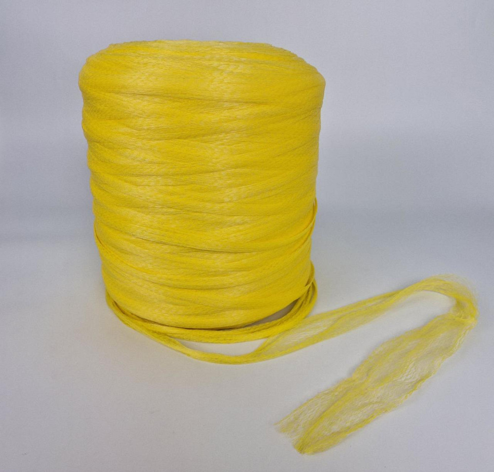 Сетка овощная жёлтая *2000 м (ячейка 7мм, рукав максрастяжка 24см, бабинаширина 35см) (1 рул) Харьков - изображение 1