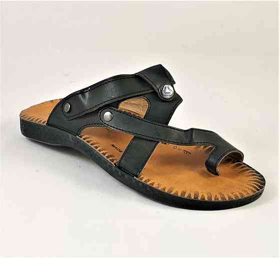 Мужские Шлёпанцы Тапочки Сланцы Вьетнамки Черные (размеры: 41,42,43,44,45) Днепр