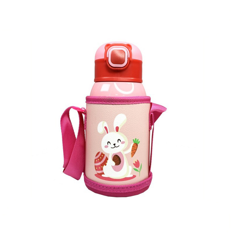 Термос-поильник с силиконовой трубочкой Зайка MGZ-0332, 500 мл Винница - изображение 1