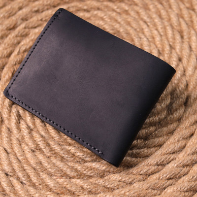 Портмоне Grande Pelle Кожаное Черное (16733) Винница - изображение 2