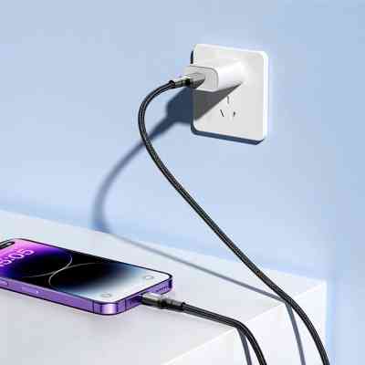 Дата кабель USB-C to USB-C NBQ264B-CC black XO (NB-Q264B-CC.black) Вінниця