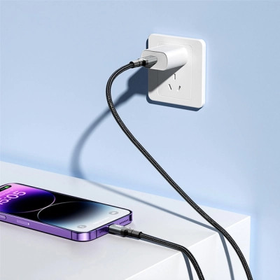 Дата кабель USB-C to USB-C NBQ264B-CC black XO (NB-Q264B-CC.black) Вінниця - фото 5