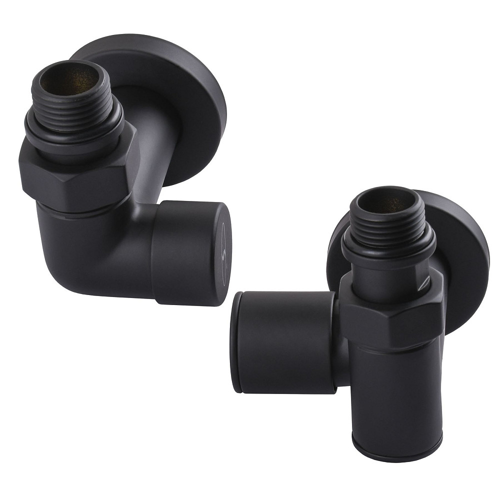 Набір Кран вентильний кутовий з американкою SOLOMON LUX 1/2″  7777  TEN (2шт.) BLACK  (1уп) Луцк - изображение 2