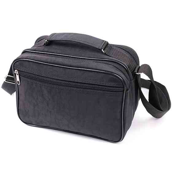 Удобная мужская сумка на плечо из качественного полиэстера FABRA 22577 Черный Киев
