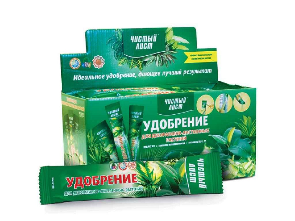 Добриво кристалічне для Декоративно листових 100г ТМ ЧИСТИЙ ЛИСТ Solmir Київ - фото 1