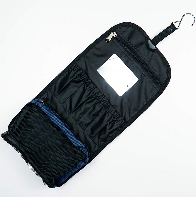 Дорожній несесер органайзер з гачком та дзеркалом для косметики StarsUp ST-M (Синій) Суми - фото 4