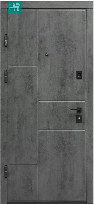 Двері вхідні Міністерство дверей П-3К-573 Квартира Оксид темний / Оксид світлий 960х2050 мм Київ - фото 1