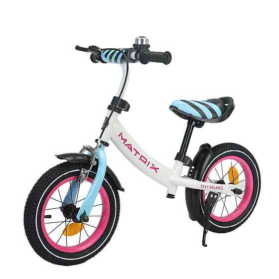 Детский беговел с колесами 12 дюймов для детей от 2 до 5 лет Balance Tilly Matrix T-21259/1 White Кривой Рог
