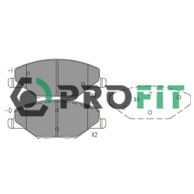 Гальмівні колодки Profit 5000-4590 Вінниця - фото 1