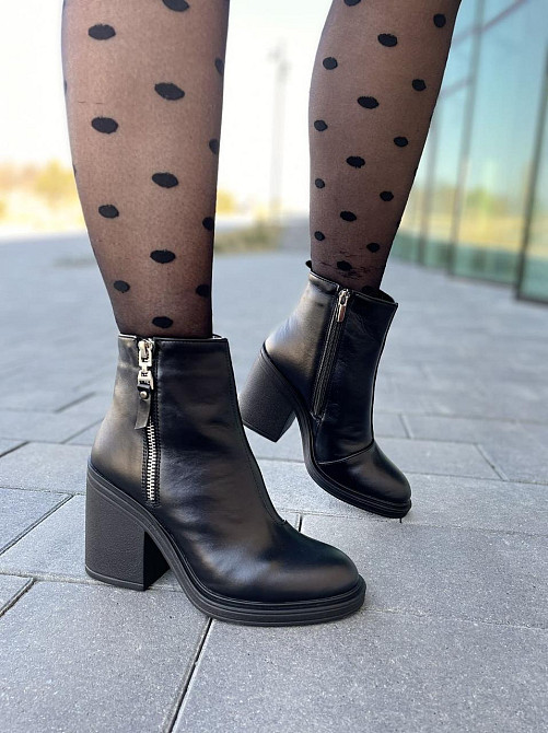 Lexi Черевики жіночі Lexi 396 чорні (весна-осінь, шкіра натуральна) (2718) 40 Коломия - фото 1