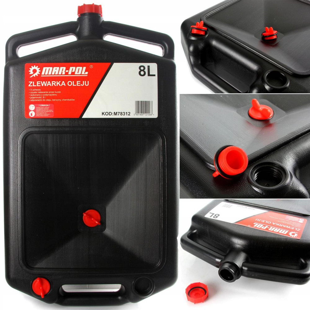 Каністра 8 літрів для зливу автомобільної олії ,антифризу ,оливи Mar-Pol (M78312) Нововолинськ - фото 2