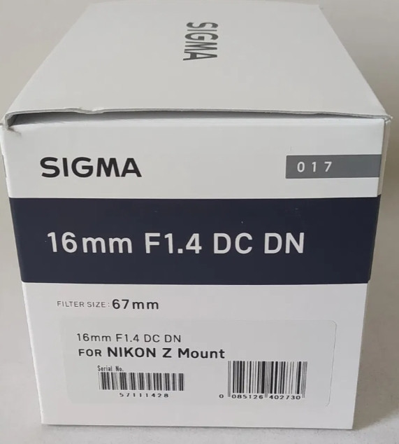Объектив: Sigma AF 16mm. F/1.4 DC DN C ( Nikon Z) Харьков - изображение 2