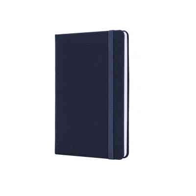Книга записна Optima А5 NAMIB, тверда обкладинка, гумка, білий блок клітинка, синій (O27101-02) Вінниця