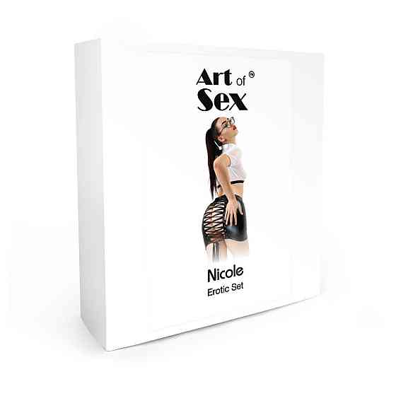 Еротичний костюм секретарки Art of Sex - Nicole, розмір L-2XL, спідниця, топ, окуляри Sex Aura Київ