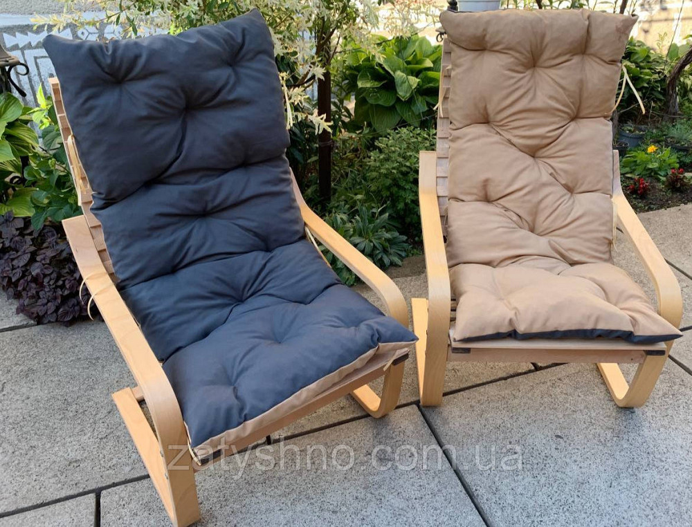 Крісло дерев'яне з подушкою Київ - фото 7