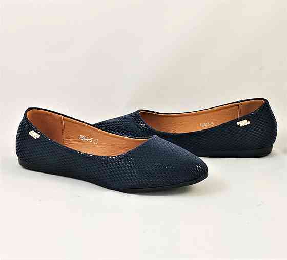 Женские Балетки Синие Мокасины Туфли (размеры: 36,38,39,40) - 04-5 Днепр