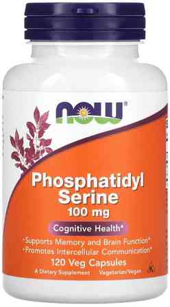 Фосфатидилсерин Now Foods Phosphatidyl Serine 100 мг 120 вег капсул Киев