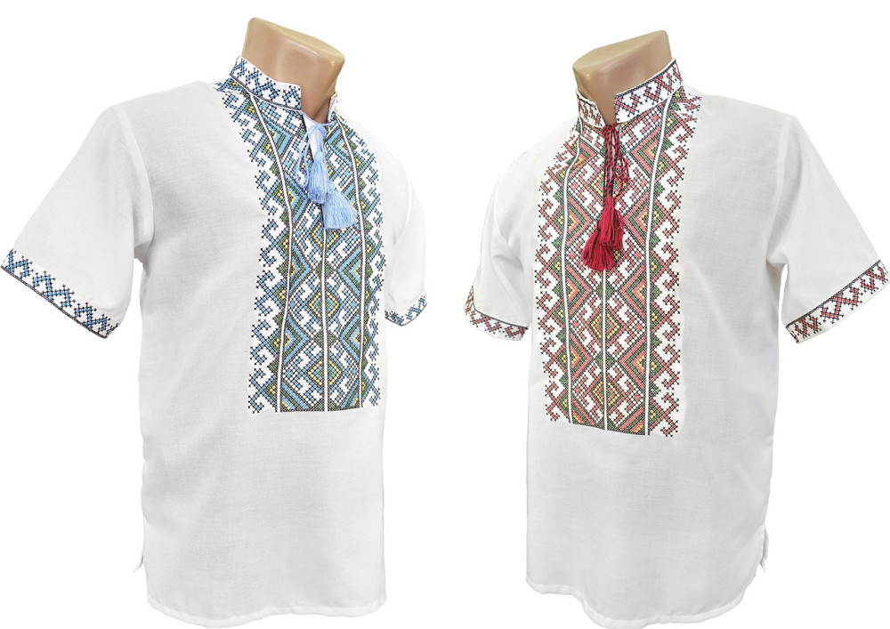 Мужская вышиванка на домотканном полотне Гармония Киев - изображение 1