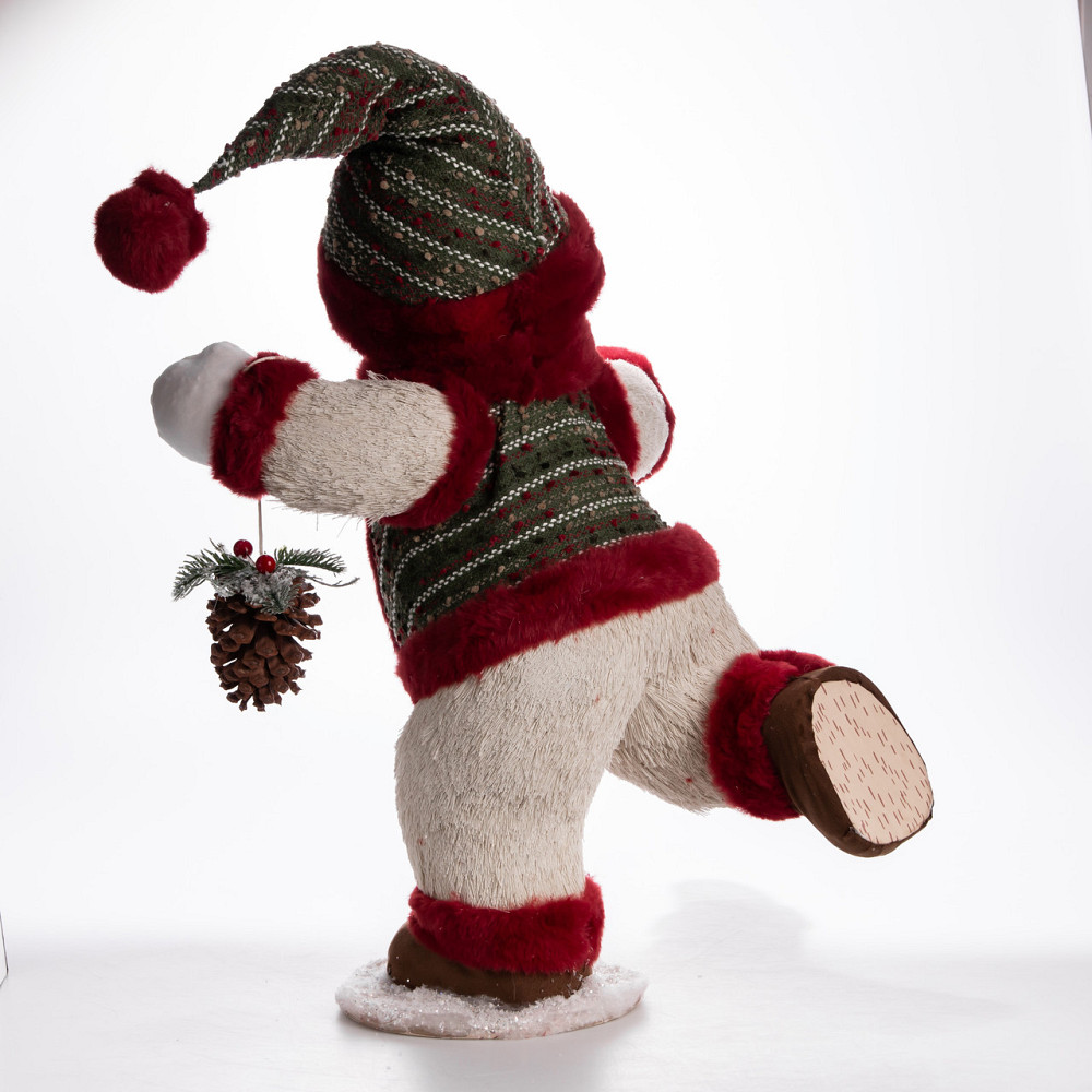 Новорічна фігурка Сніговик з шишкою 40×33×74 (см) CR-4-13 Коломыя - изображение 3