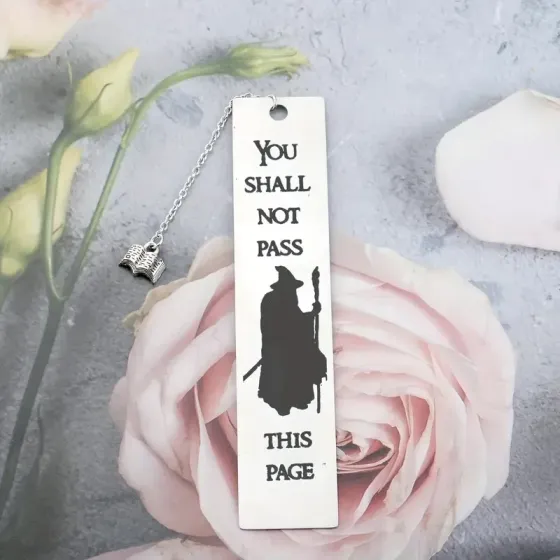 Металева закладка «You Shall Not Pass» – фентезі аксесуар для книг Київ