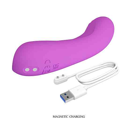 Вибратор для точки G Pretty Love Dj Dick фиолетовый, 12.7 х 2.7 см Sex Aura Киев
