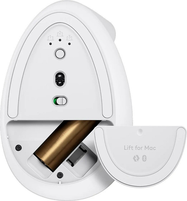 Миша бездротова Logitech Lift for Mac Vertical Ergonomic White (910-006477) Білий Харьков - изображение 10