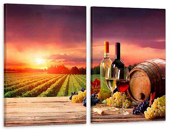 Модульная картина в гостиную / спальню  Вина  TLV-2_054 70x102 см Київ