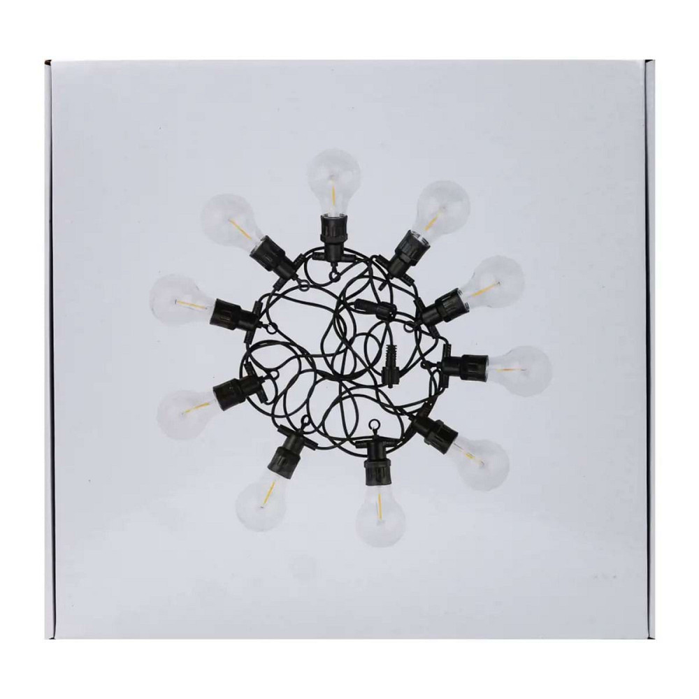 Гірлянда вулична у стилі ретро світлодіодна мультиколор S14 на 10 LED ламп завдовжки 5 метрів S14ML Коломия - фото 7