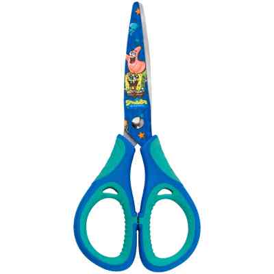 Ножиці Kite дитячі з гумовими вставками і малюнком на лезі Sponge Bob 13 см (SB25-148) Вінниця