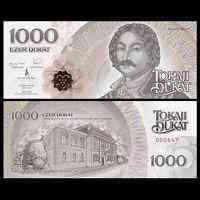 Угорщина Hungary - 1000 Dukat 2016 - 2020 UNC local money Полтава