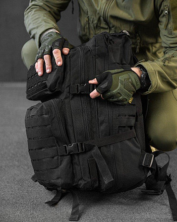 Рюкзак штурмовой черный тактический полиция US Laser Cut Assault black 17-0! Киев - изображение 6