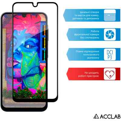 Скло захисне ACCLAB Full Glue Samsung A16 Black (1283126598821) Вінниця