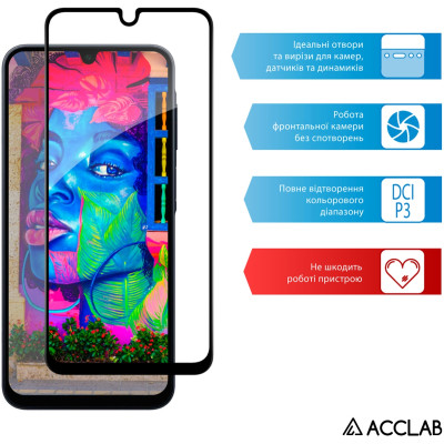 Скло захисне ACCLAB Full Glue Samsung A16 Black (1283126598821) Вінниця - фото 5