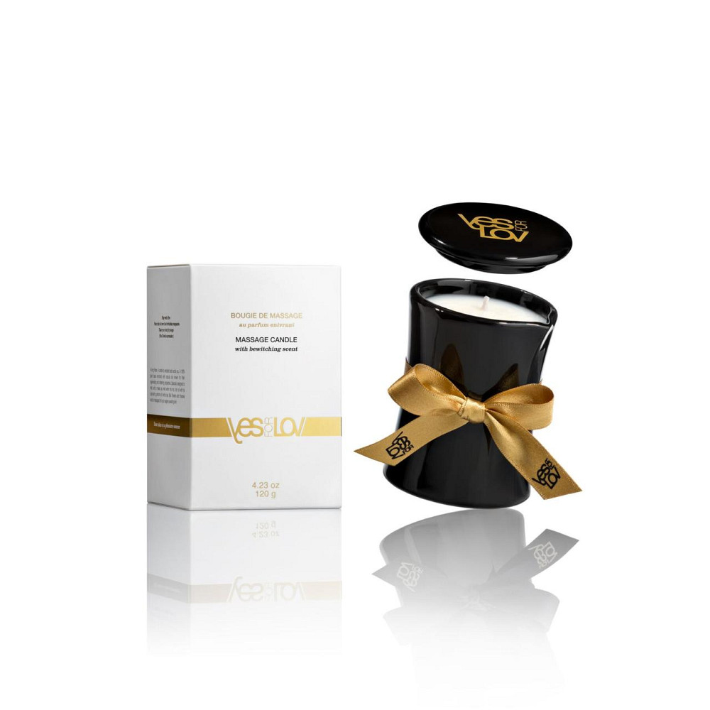 Масажна свічка YESforLOV MASSAGE CANDLE with bewitching scent 120 г Sex Aura Київ - фото 1