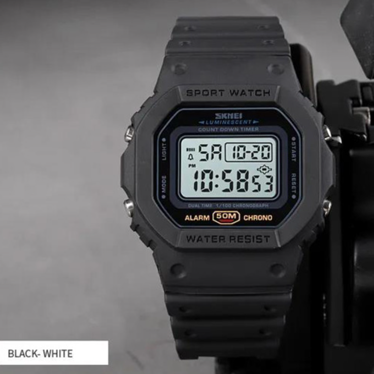 Часы наручные SKMEI 1628BKWT, BLACK-WHITE, 10257 Днепр - изображение 5