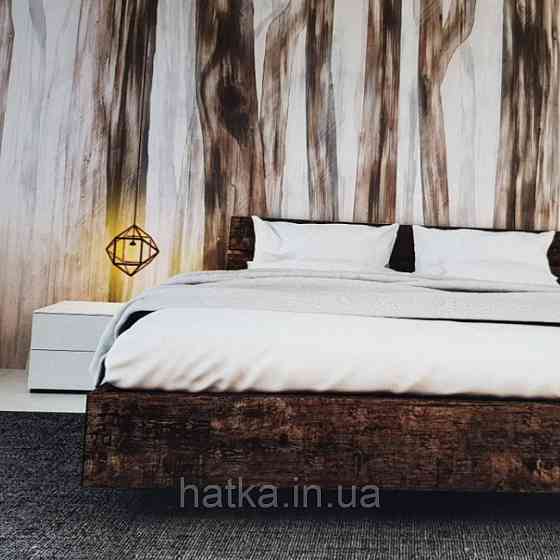 Фотообои бесшовные флизелиновые экологически чистые Sleepy forest  лофт абстракция под дерево коричневые Киев