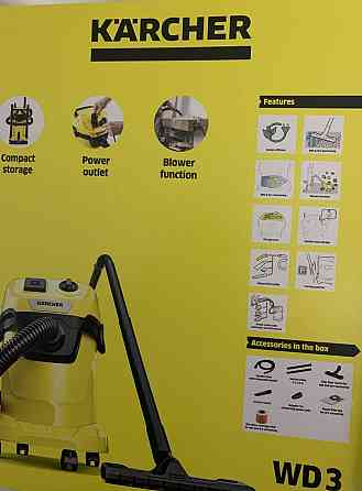 С Германии 19Л karcher wd3 p под инструмент  розеткой пылесос пилосмок. Харьков