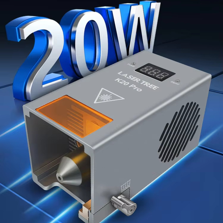 Мощный лазер с подачей воздуха 20 Вт 450 нм Laser Tree K20 Pro для резки и гравировки CNC Киев - изображение 4