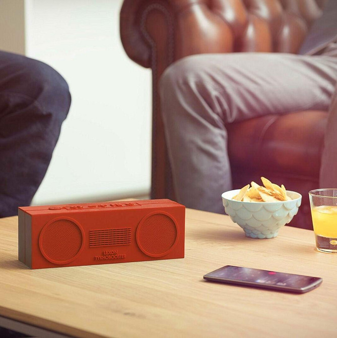 Динамик Lexon Tykho booster stereo 10Вт (24 x 8см) Красный Киев - изображение 7
