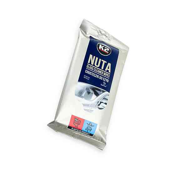 Серветки очищення скла K2 Nuta Glass Cleaner Wipes для Мукачево