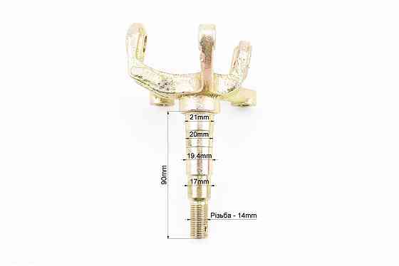 Цапфа (поворотний кулак) ATV 150-250 правий + лівий в зборі з маточкою (на 4 болти) під дискове гальмо (вісь 17мм) Київ