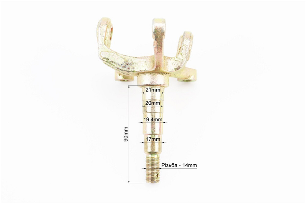 Цапфа (поворотний кулак) ATV 150-250 правий + лівий в зборі з маточкою (на 4 болти) під дискове гальмо (вісь 17мм) Киев - изображение 4