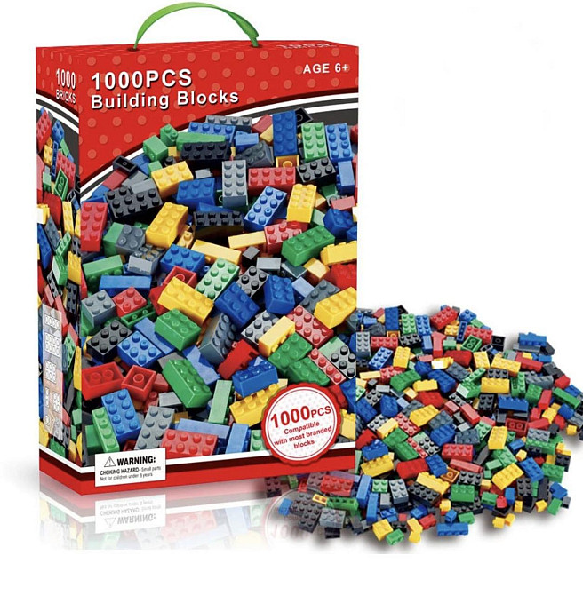 Конструктор для дітей 1000 кубиків дитячий конструктор Кам'янець-Подільський - фото 1